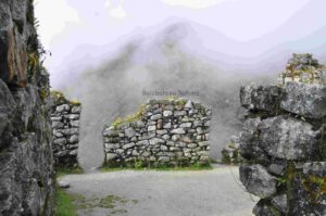 Ruine op route Inca Trail